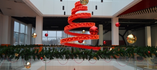 Фотофакт: как украсили торговые центры Мозыря к Новому году