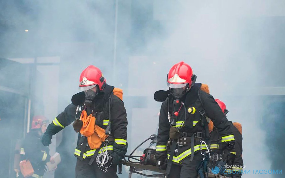 7 января в Мозыре произошло возгорание кирпичного жилого дома