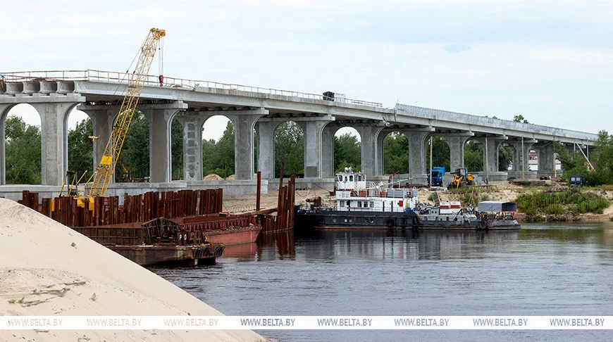 Реконструкция моста через Припять в Мозыре подходит к завершению